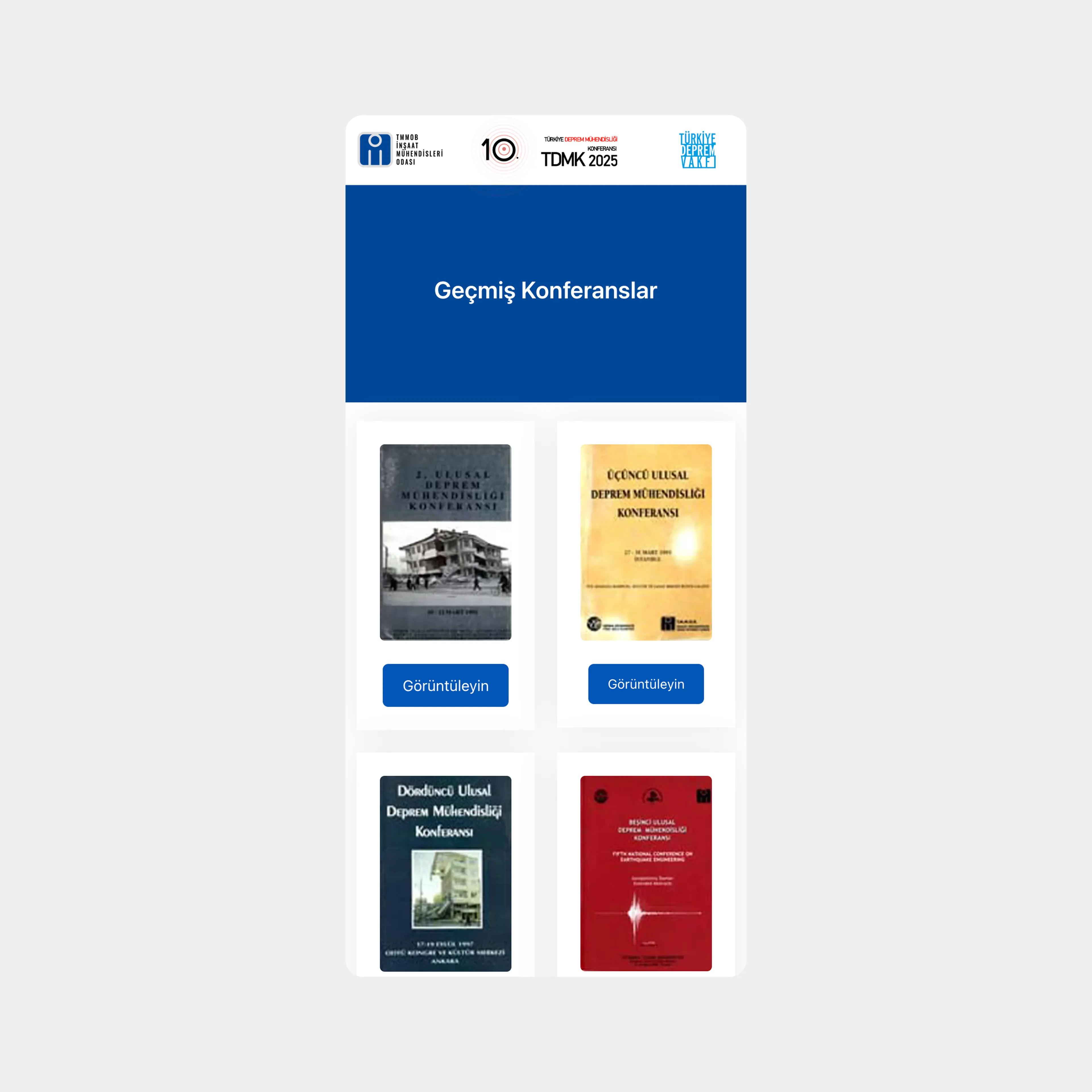 10th Turkish Conference on Earthquake Engineering